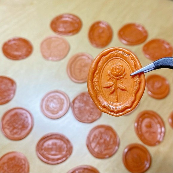 Red Color! Handcrafted Wax Seals Stamp — Perfect for wedding & ceremonies! - Picture 1 of 3